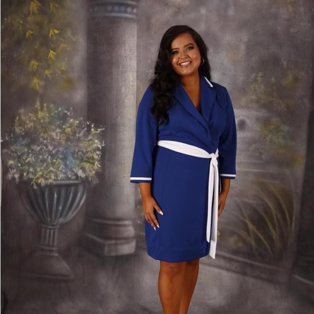New York & Company Blue Dress